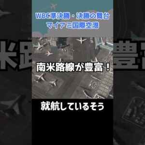 WBC侍ジャパンの次なる舞台！「マイアミ国際空港」 #shorts