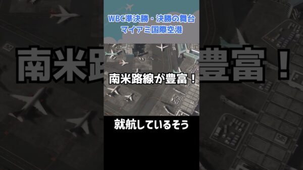 WBC侍ジャパンの次なる舞台！「マイアミ国際空港」 #shorts