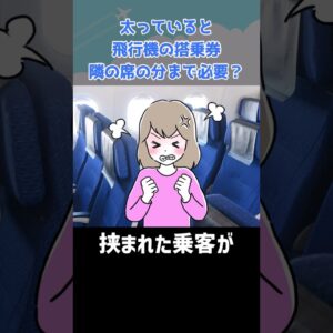 「ぽっちゃりさん」は２席分の搭乗券を買わなければいけないの？ #shorts
