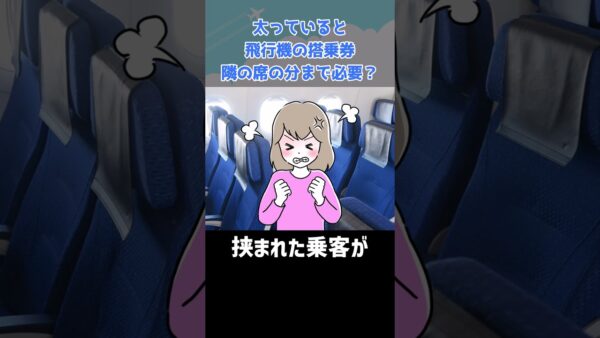「ぽっちゃりさん」は２席分の搭乗券を買わなければいけないの？ #shorts
