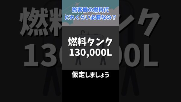 旅客機の燃料タンクを満タンにするには●●●万円必要です #shorts