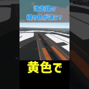 ○○では滑走路の色が違う！その理由は…？？？ #shorts
