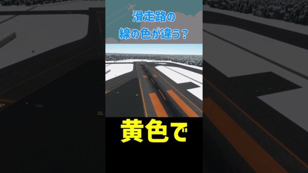 ○○では滑走路の色が違う！その理由は…？？？ #shorts