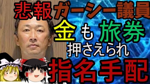 ゆっくり解説、悲報：ガーシー議員トルコに行くも指名手配される・・・