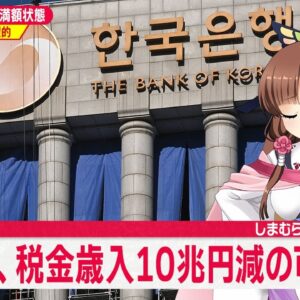 【ゆっくり解説】韓国経済、税収面でも完全にアウト！増収の予定が10兆円の減少、さらに銀行からの借金もほぼ不可能になって完全に詰む