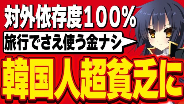 【韓国経済】韓国の対外依存度が100％を超え、韓国人が超貧乏になった結果が一発でわかる動画【海外の反応】【ゆっくり解説】