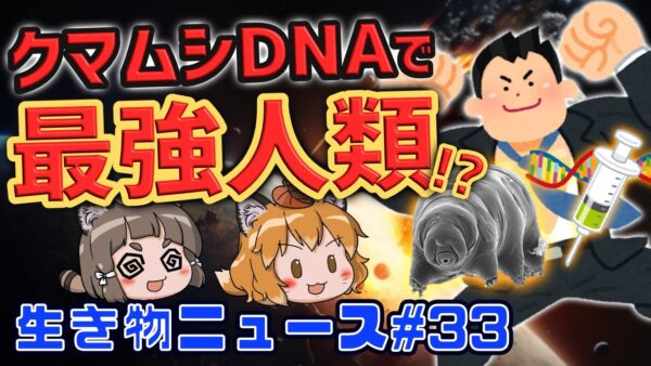 【最強化】クマムシ遺伝子を人間に注入！？イルカ30頭集団漂着の謎…マンモス肉のミートボール完成！【生き物ニュース#33】
