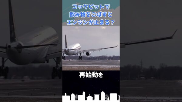 コックピットで飲み物をこぼした結果…エンジンが止まった #shorts