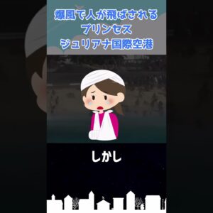 人が吹き飛ばされる「プリンセス・ジュリアナ国際空港」 #shorts