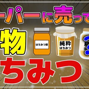 【ゆっくり解説】スーパーに売っているはちみつは偽物が多い！危険！と言われる理由とよく知らないはちみつの真実