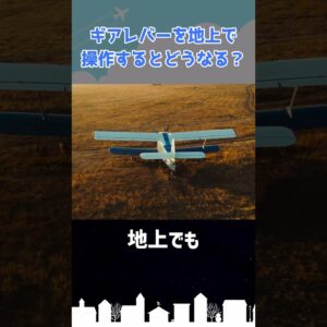 地上でランディングギアを格納するとどうなる？ #shorts