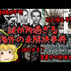 【謎だらけ】奇妙な海外の未解決事件 三選【ゆっくり解説】