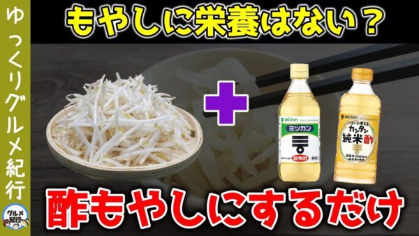 【ゆっくり解説】もやしに栄養はない！？酢もやしにするだけでスゴい効果！