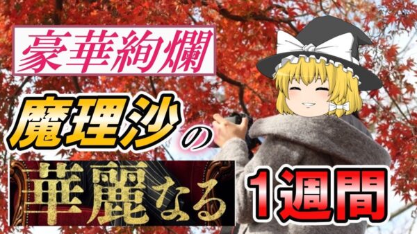 【ゆっくり解説】豪華絢爛　魔理沙の華麗なる1週間【資格】