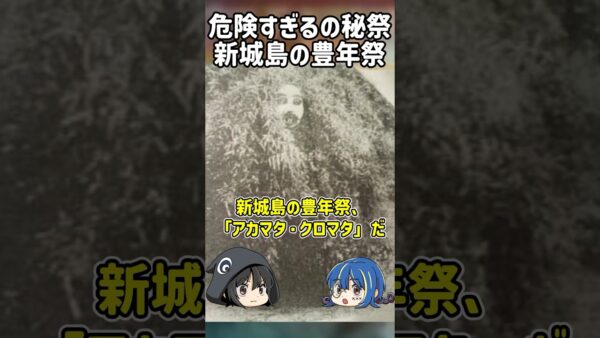【１分解説】見たら消される？恐怖の奇祭アカマタクロマタ【ゆっくり解説】#shorts