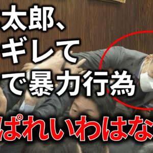 【政治まとめ】山本太郎が国会で暴力＆傷害。本当にどうしようもない議員です。