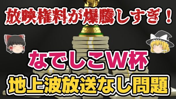【ゆっくり解説】なでしこジャパン・2023年W杯地上波放送なし問題【サッカー】