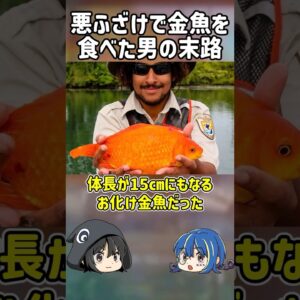 【１分解説】ペットを丸呑みした男の末路とは？【ゆっくり解説】#shorts