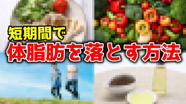 【ゆっくり解説】体脂肪を短期間で落とす方法5選！