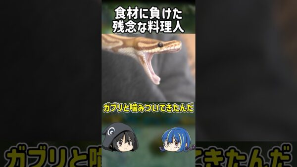 【１分解説】食材に○された悲劇の料理人とは？【ゆっくり解説】#shorts