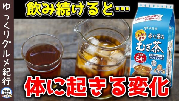 麦茶を毎日飲んだら体はどうなる？香り成分の健康効果がすごかった【ゆっくり解説】
