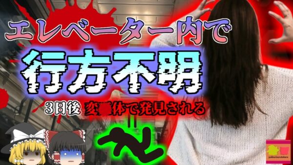 【2023年】停止したエレベーター内で行方不明になった女性 三日後に意外な場所から発見される 『国際空港エレベーター墜落事故』【ゆっくり解説】