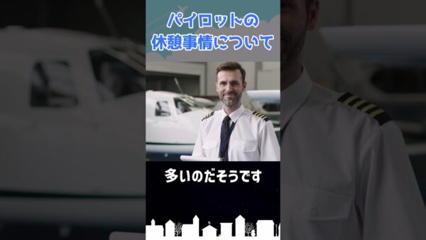 パイロットの休憩事情について #shorts