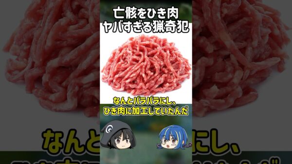 【１分解説】犠牲者をとんでもない方法で処理していたシリアルキラー【ゆっくり解説】#shorts