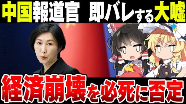 【バカ？】中国報道官「中国経済は破綻してません！」→めちゃくちゃ嘘とばれている模様