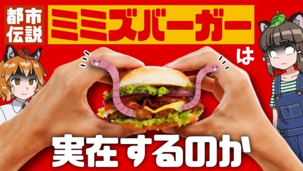 【都市伝説】ミミズバーガーは実在するのか！？ハンバーガーチェーンの闇を迫え！