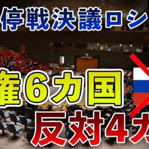 【イスラエル戦争2023】ロシアが提出した「停戦決議案」、世界は受け入れず・・・【ゆっくり解説】