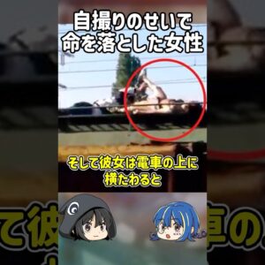 【１分解説】究極の自撮りのせいで命を落とした女性とは【ゆっくり解説】#shorts