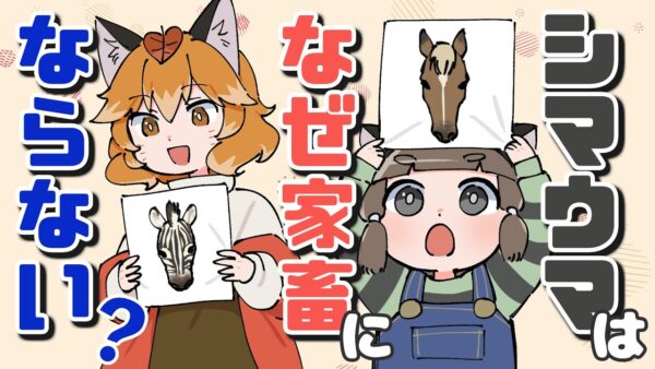 【漫画】シマウマはなぜ家畜にならないのか【マンガ動画】