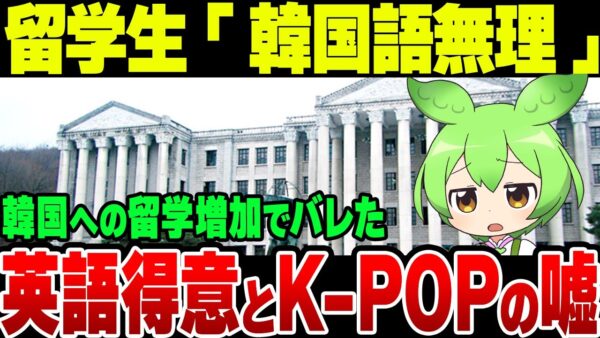 ずんだもんと見る海外留学生が韓国でなじめない理由【ゆっくり解説】