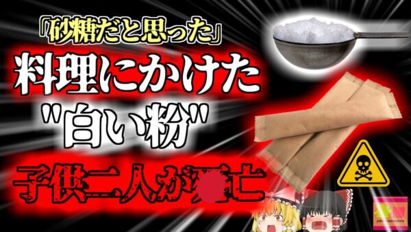 【2013年】隣人「お砂糖切らしちゃったから貸してくれない？」女性「そこにあるから取って行って」→勘違いで猛毒を持ち帰り、子供たちが口にして○亡『スティックシュガー毒物事件』【ゆっくり解説】