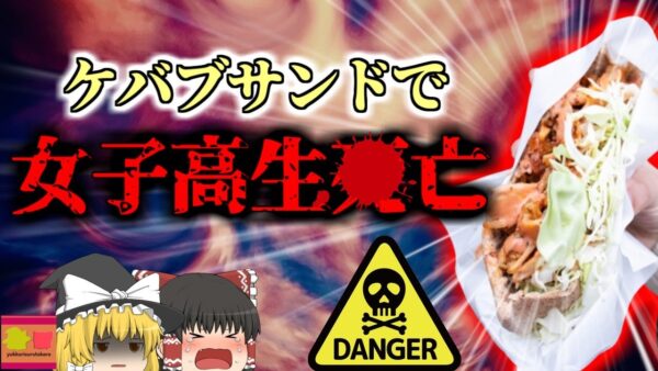 【2017年】ケバブサンドで女子高生が〇亡 原因はアレルギー疾患とソース…？のどが腫れてふさがり呼吸困難に【ゆっくり解説】