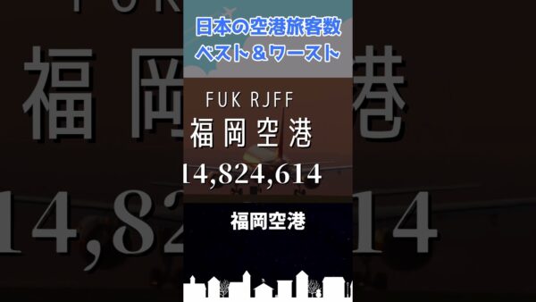 日本一旅客数の多い空港と少ない空港はどこ？ #shorts