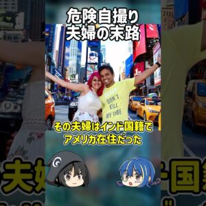 【１分解説】危険な自撮りを繰り返した夫婦の末路【ゆっくり解説】#shorts