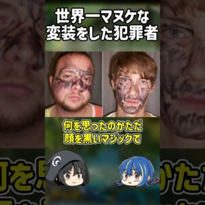 【１分解説】世界一マヌケな変装をした犯罪者【ゆっくり解説】#shorts