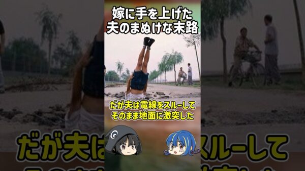 【１分解説】奥さんを投げ飛ばした夫の末路【ゆっくり解説】#shorts