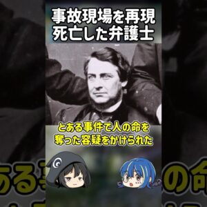 【１分解説】事故現場を再現した結果、命を落とした弁護士【ゆっくり解説】#shorts