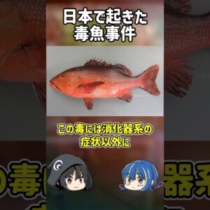 【１分解説】日本で起きた怖すぎる毒魚事件【ゆっくり解説】#shorts