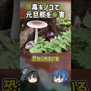 【１分解説】毒キノコを元旦那を○害した事件を1分解説【ゆっくり解説】#shorts