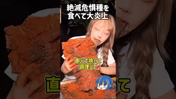 【１分解説】絶滅危惧種を捕食したインフルエンサーを1分解説【ゆっくり解説】#shorts