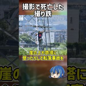 【１分解説】撮影に夢中になって死亡した撮り鉄を1分解説【ゆっくり解説】#shorts