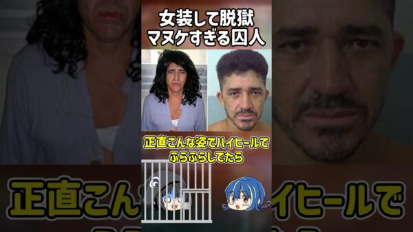 【１分解説】女装で脱獄しようとしたマヌケを1分解説【ゆっくり解説】#shorts