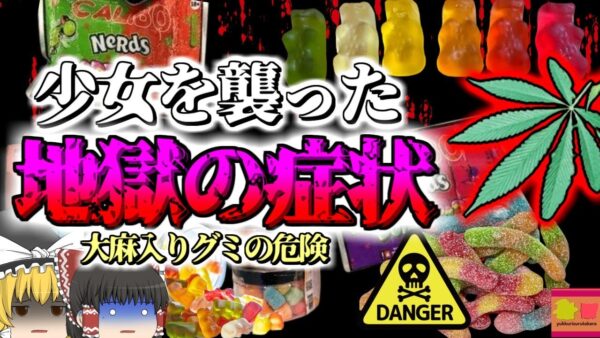 【2020年】大麻入りグミを食べた少女たち ショック症状で緊急搬送 巷に蔓延る危険なお菓子【ゆっくり解説】