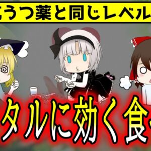 抗うつ薬と同じくらい不安を減らす！スーパーで買えるメンタルに効く食べ物【ゆっくり解説】