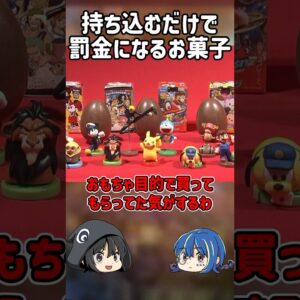 【１分解説】持ち込むだけで罰金になるお菓子を1分解説【ゆっくり解説】#shorts