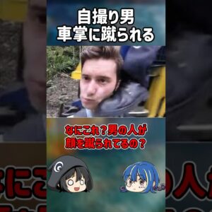【１分解説】車掌に蹴られた自撮り男を1分解説【ゆっくり解説】#shorts